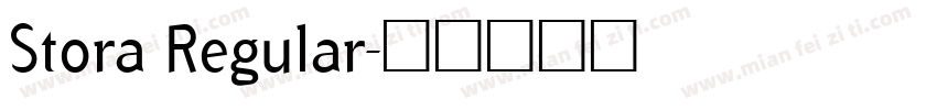 Stora Regular字体转换
